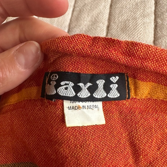 Jayli Vibrant Orange, Yellow, & Green Maxi Skirt - Picture 2 of 4